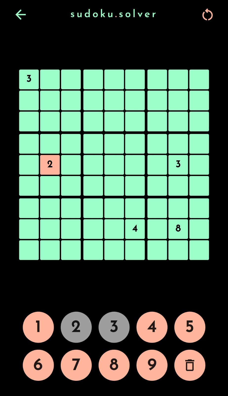 preview for sudoku application